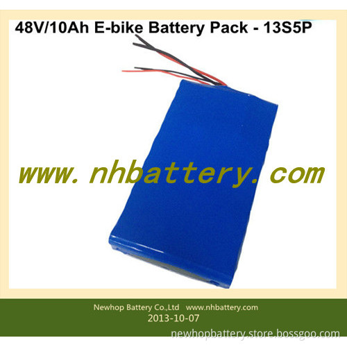 LiFePO4 48V 10ah Rechargeable Battery 10ah 48V Lithium Battery 48V 10ah E-Bike Battery Pack for E-Bike/Scooter/Skateboard 500W-800W Motor 48V 10ah Rechargeable